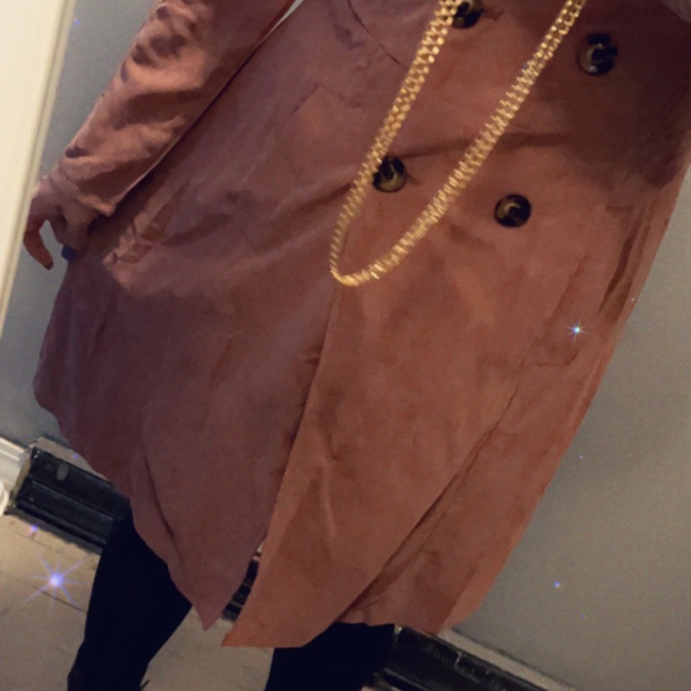 ❌❌❌SOLD❌❌❌Double Button Pocket Side Pea Coat - Picture 4 of 4